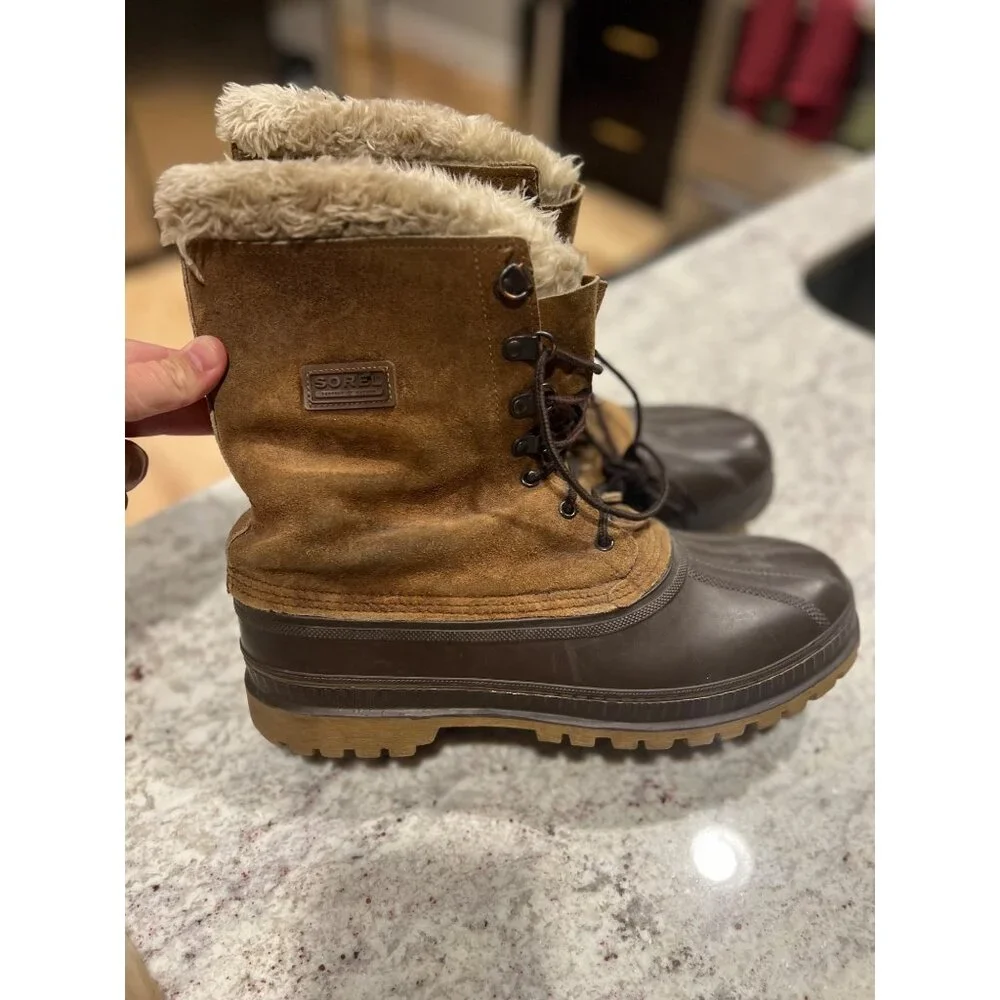 Sorel Steel Shank Leather Made in USA Winter Boots - Size 11